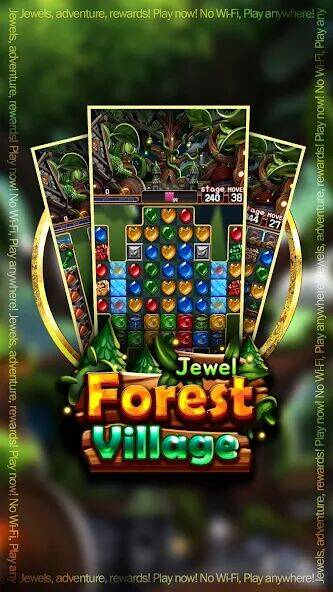 Скачать взломанную Jewel Forest Village [Много монет] MOD apk на Андроид