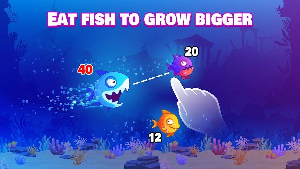 Скачать взломанную Eat Fish.IO : Aquarium Battle [Бесплатные покупки] MOD apk на Андроид