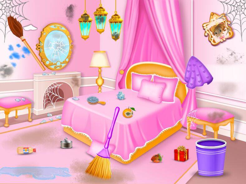 Скачать взломанную принцесса уборка дома приключе [Мод меню] MOD apk на Андроид