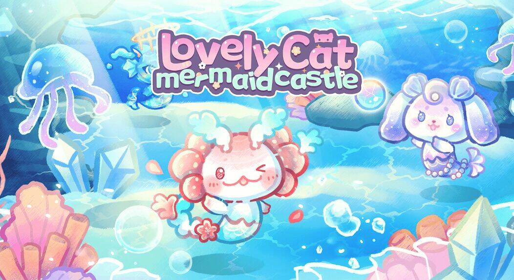 Скачать взломанную Lovely Cat Mermaid Castle [Много денег] MOD apk на Андроид