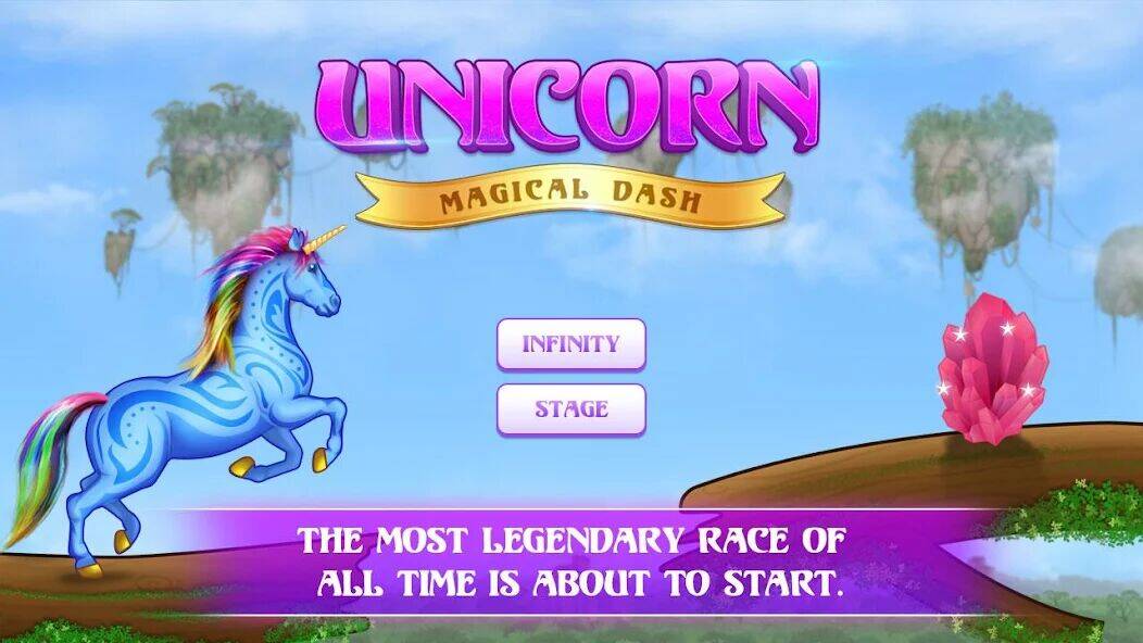 Скачать взломанную Unicorn Dash: Magical Run [Бесплатные покупки] MOD apk на Андроид