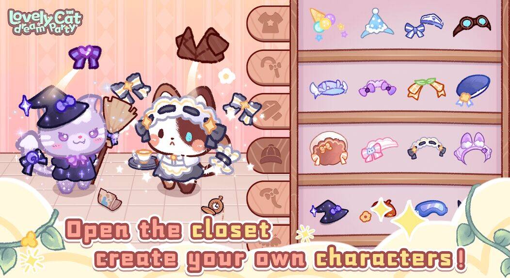 Скачать взломанную Lovely cat dream party [Мод меню] MOD apk на Андроид