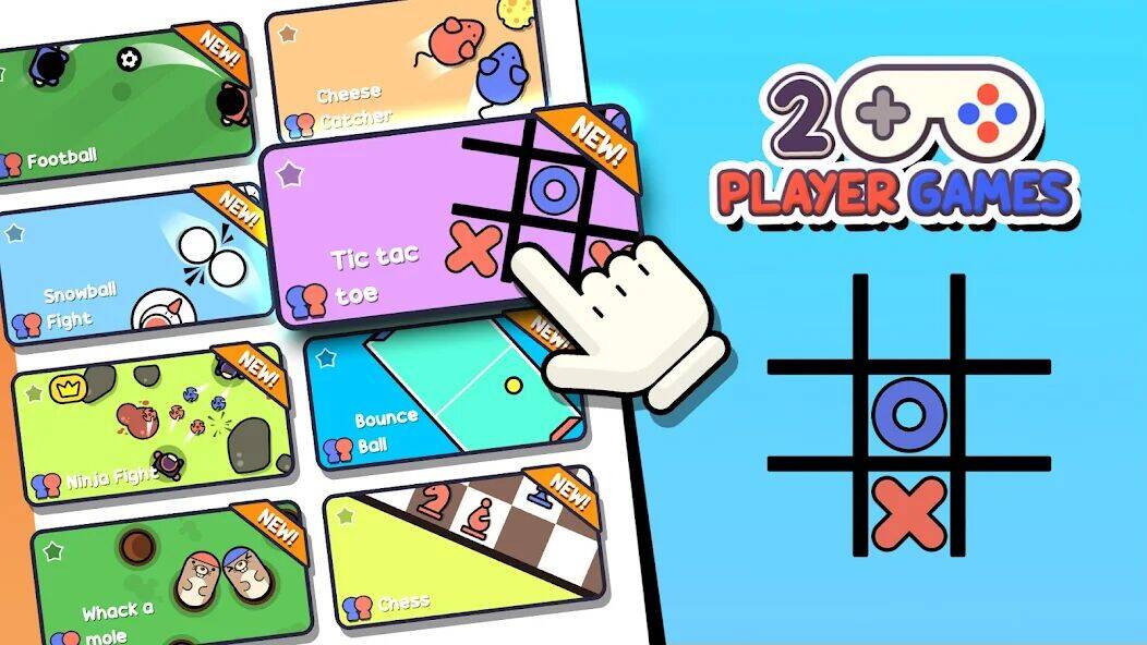 Скачать взломанную 2 Player Games: Mini Battle [Много денег] MOD apk на Андроид