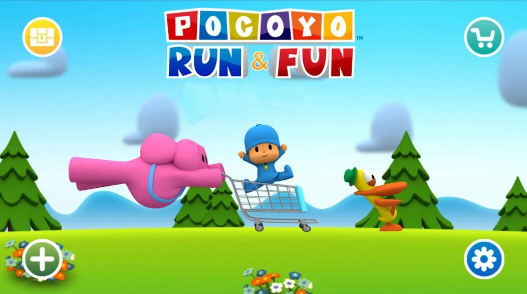 Скачать взломанную Pocoyo Run & Fun [Бесплатные покупки] MOD apk на Андроид