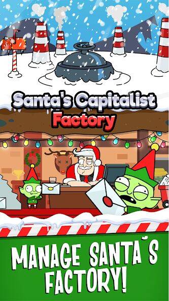 Скачать взломанную Santa’s Capitalist Factory [Много монет] MOD apk на Андроид