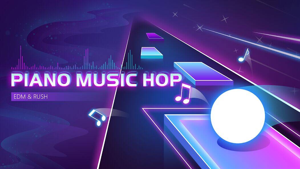 Скачать взломанную Piano Music Hop: EDM Rush！ [Много денег] MOD apk на Андроид