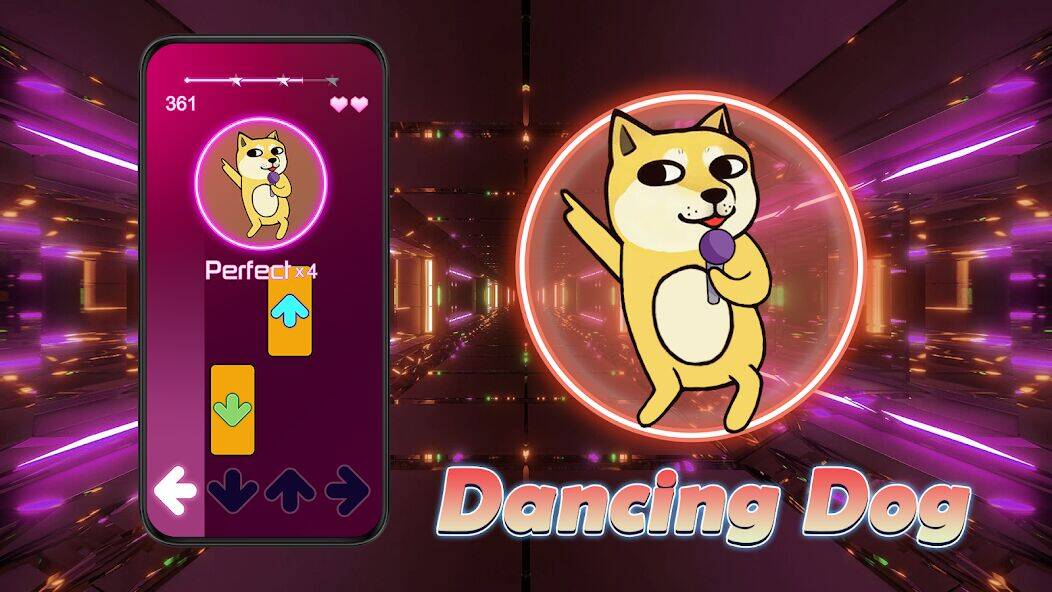 Скачать взломанную Dancing Dog - Woof Piano [Много денег] MOD apk на Андроид
