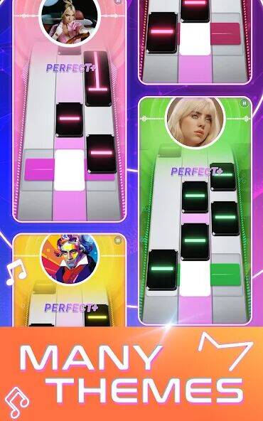 Скачать взломанную Beat Tiles: Music Game [Мод меню] MOD apk на Андроид