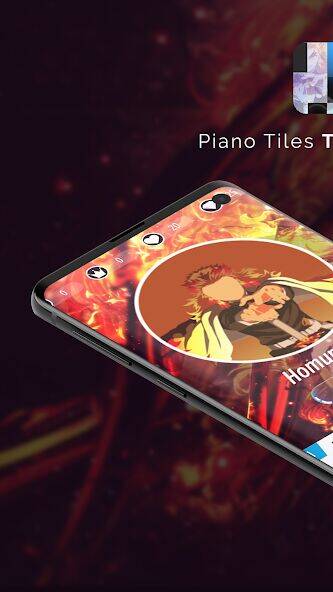 Скачать взломанную Piano Tiles Demon Slayer Anime [Много монет] MOD apk на Андроид