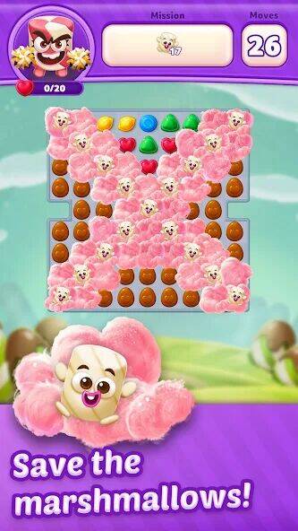 Скачать взломанную Lollipop Sweet Heroes Match3 [Бесплатные покупки] MOD apk на Андроид