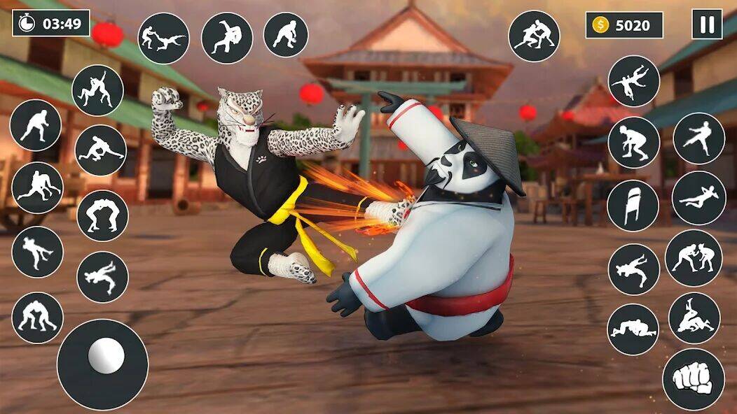 Скачать взломанную Kung Fu Animal: Fighting Games [Мод меню] MOD apk на Андроид