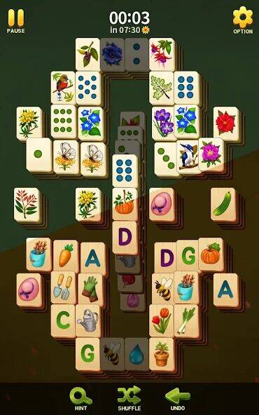 Скачать взломанную Пасьянс Mahjong Blossom [Мод меню] MOD apk на Андроид