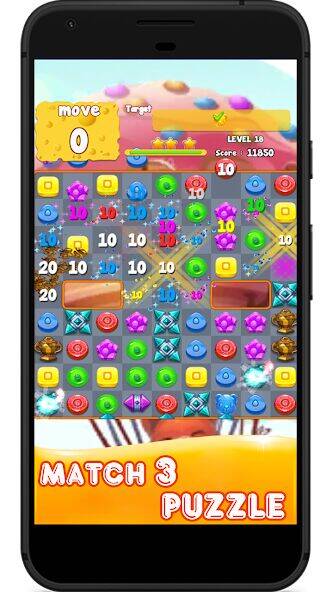 Скачать взломанную Candy 2023-Candy Match 3 Game [Мод меню] MOD apk на Андроид