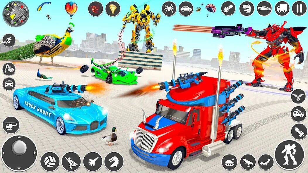 Скачать взломанную игры робот грузовик грузовик [Бесплатные покупки] MOD apk на Андроид