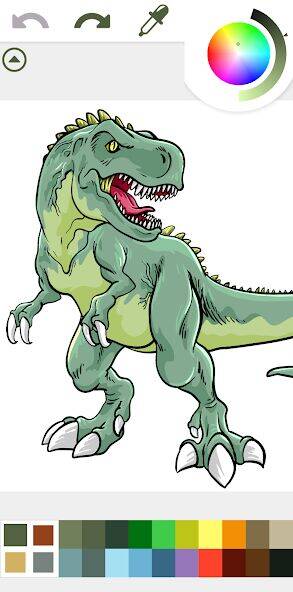 Скачать взломанную Динозавры Раскраска Игра Дино [Бесплатные покупки] MOD apk на Андроид