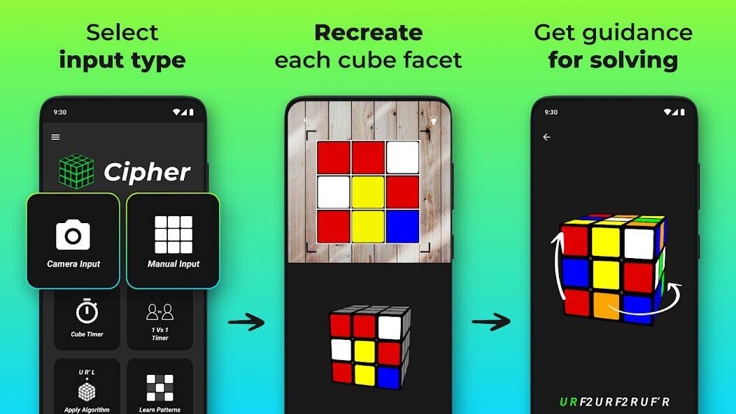 Скачать взломанную Cube Cipher - Cube Solver [Много монет] MOD apk на Андроид