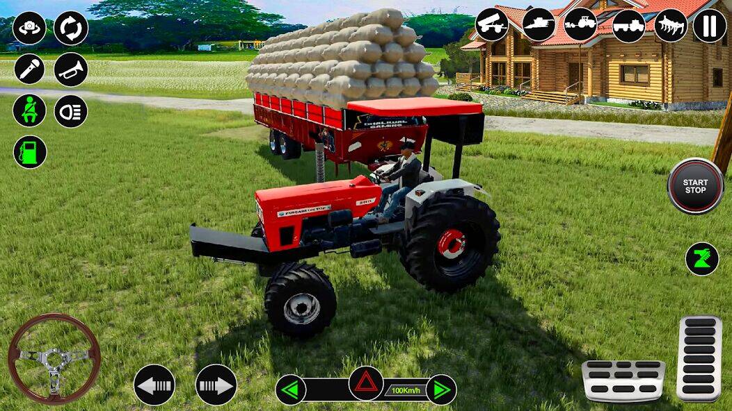 Скачать взломанную Симулятор тракторной фермы [Бесплатные покупки] MOD apk на Андроид
