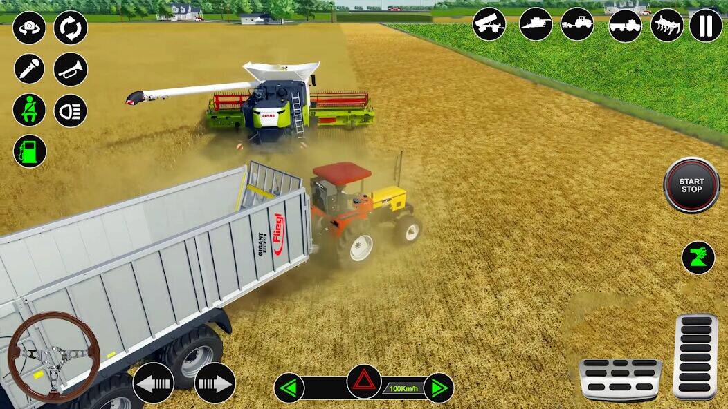 Скачать взломанную Симулятор тракторной фермы [Бесплатные покупки] MOD apk на Андроид