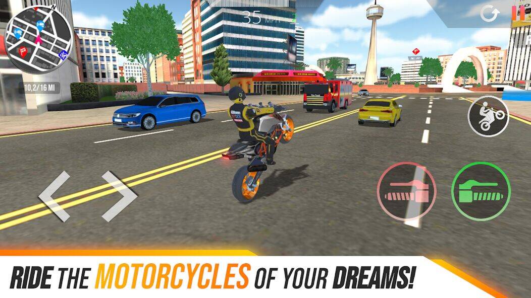 Скачать взломанную Motorcycle Real Simulator [Много монет] MOD apk на Андроид