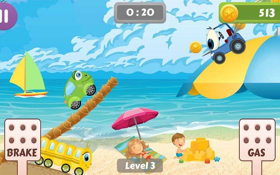 Скачать взломанную Гоночная игра для малышей [Бесплатные покупки] MOD apk на Андроид