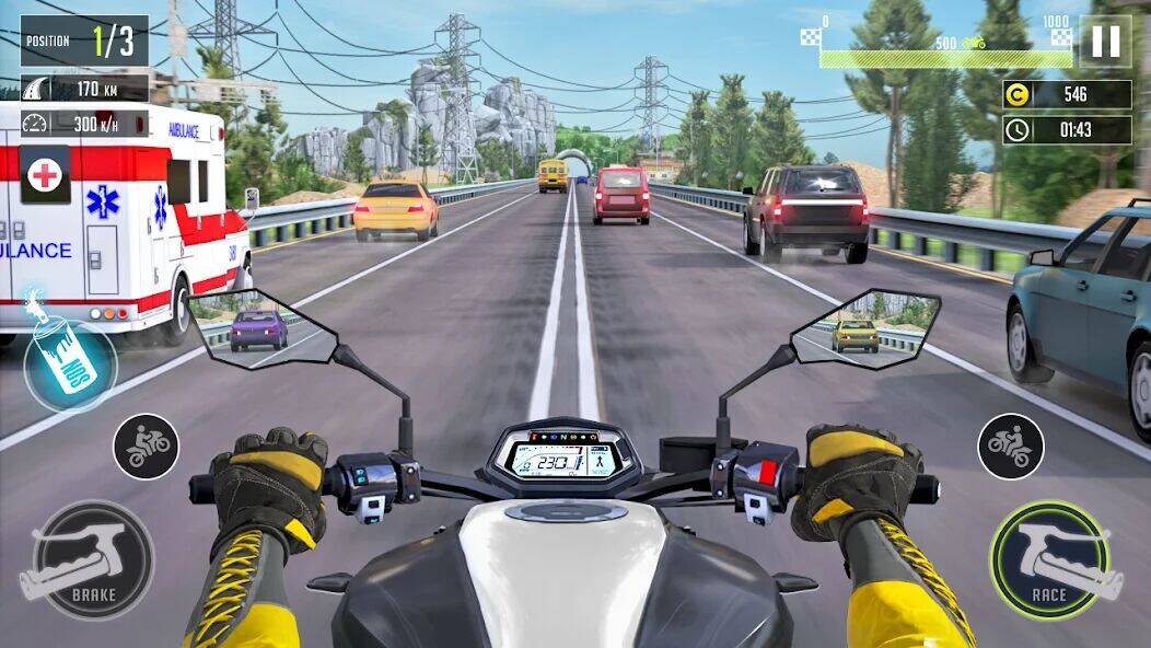 Скачать взломанную гоночные игры мотоцикл игра [Много монет] MOD apk на Андроид