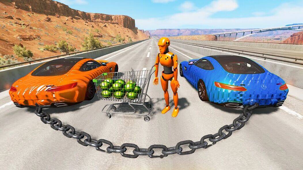 Скачать взломанную Car Crash: 3D Mega Demolition [Бесплатные покупки] MOD apk на Андроид