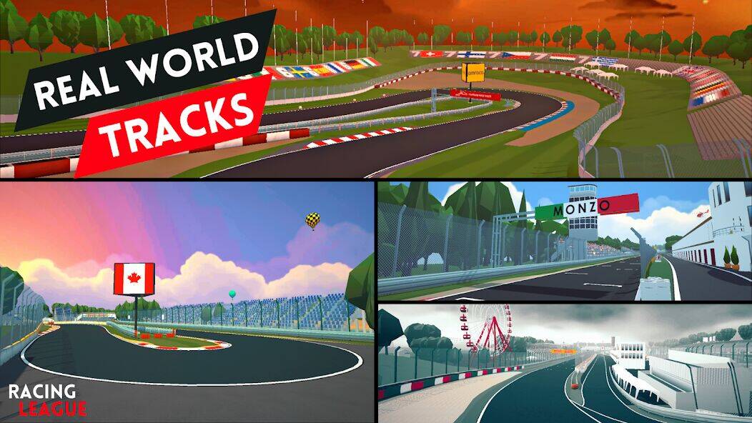 Скачать взломанную Racing League: 3D Race Offline [Много монет] MOD apk на Андроид