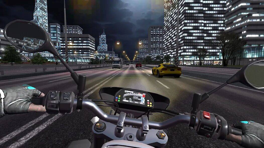 Скачать взломанную Traffic Bike Driving Simulator [Много монет] MOD apk на Андроид