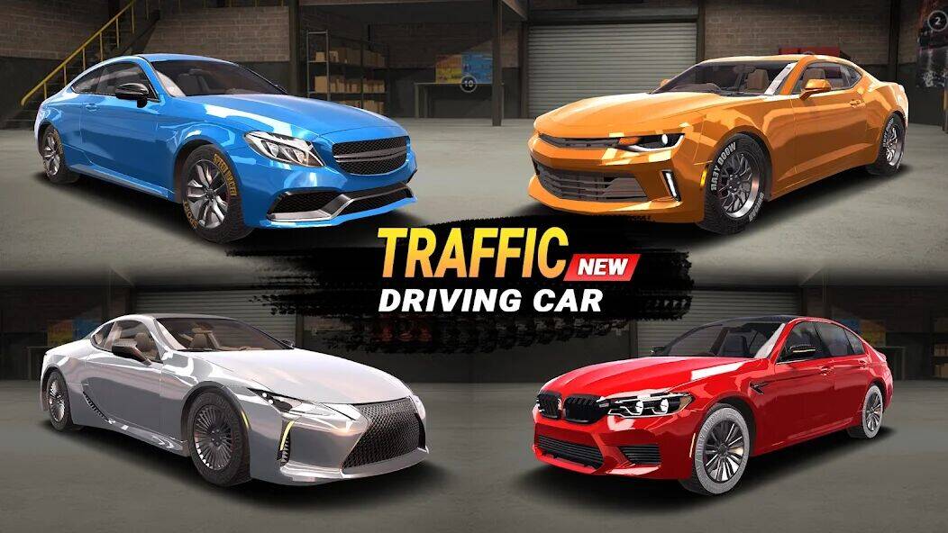 Скачать взломанную Traffic Driving Car Simulator [Мод меню] MOD apk на Андроид