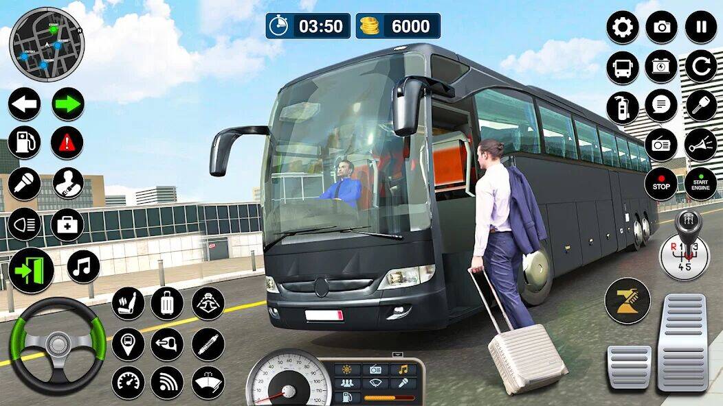 Скачать взломанную Вождение автобуса - Симуляторы [Много денег] MOD apk на Андроид
