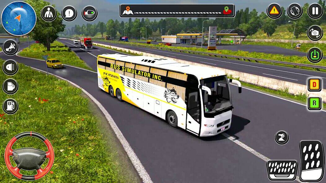 Скачать взломанную Внедорожная автобусная игра 3d [Много денег] MOD apk на Андроид