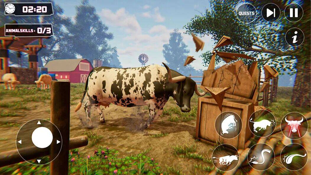 Скачать взломанную Scary корова симулятор Rampage [Бесплатные покупки] MOD apk на Андроид