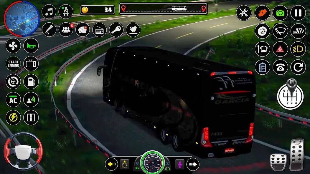 Скачать взломанную Public Coach Bus Driving Game [Много монет] MOD apk на Андроид