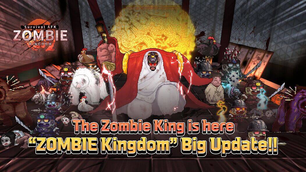 Скачать взломанную ZOMBIE Kingdom : Survival AFK [Мод меню] MOD apk на Андроид