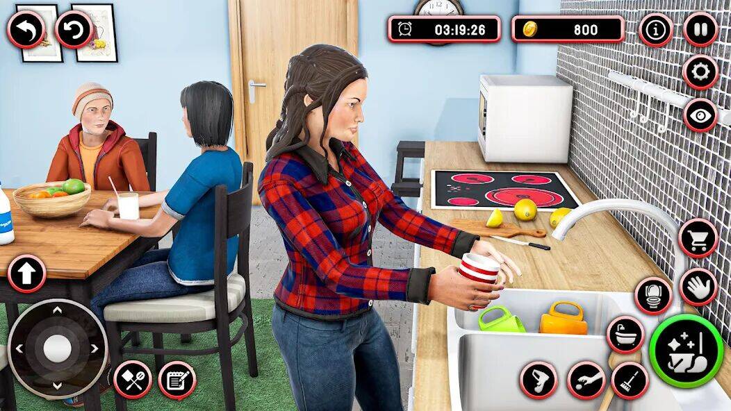 Скачать взломанную Игра Virtual Mom Simulator [Много монет] MOD apk на Андроид