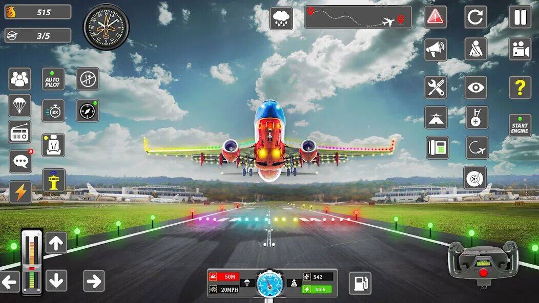 Скачать взломанную Real Flight Sim Airplane Games [Бесплатные покупки] MOD apk на Андроид