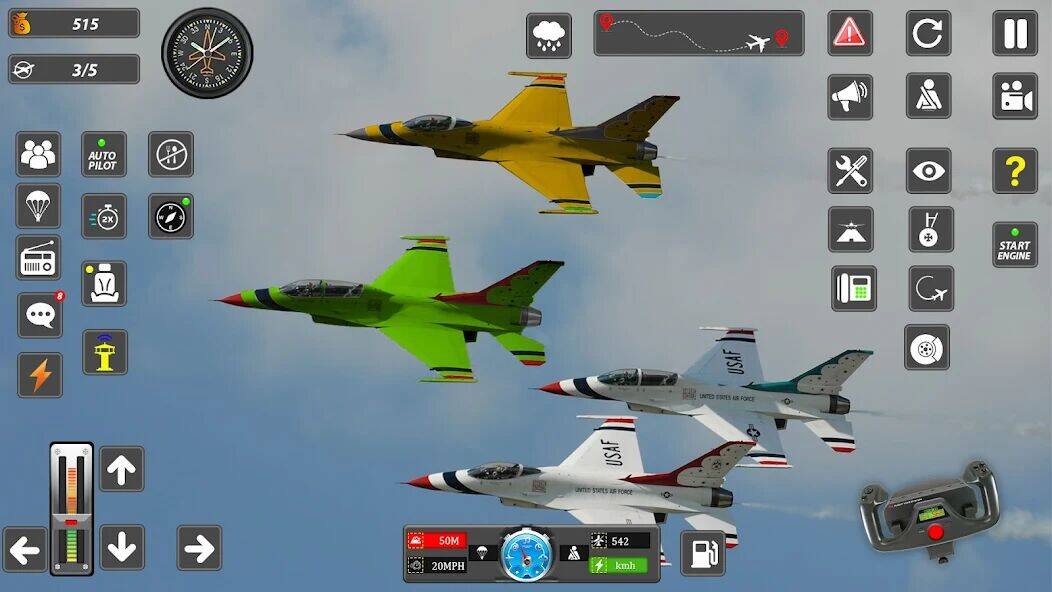 Скачать взломанную Real Flight Sim Airplane Games [Бесплатные покупки] MOD apk на Андроид