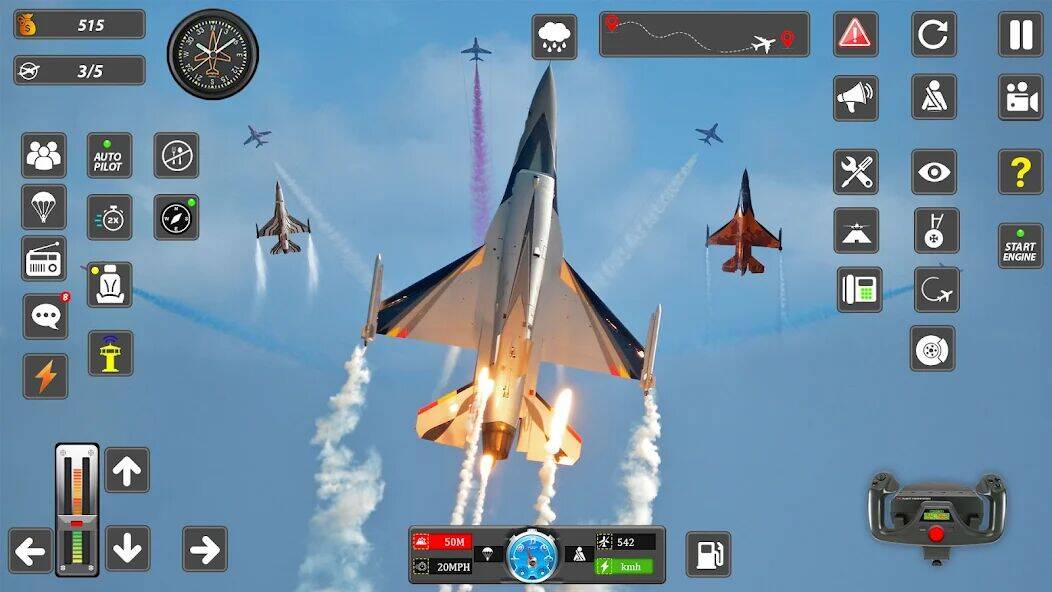 Скачать взломанную Real Flight Sim Airplane Games [Бесплатные покупки] MOD apk на Андроид