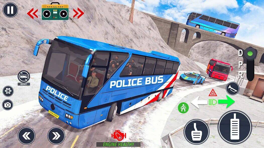 Скачать взломанную Полицейский автобус [Много денег] MOD apk на Андроид