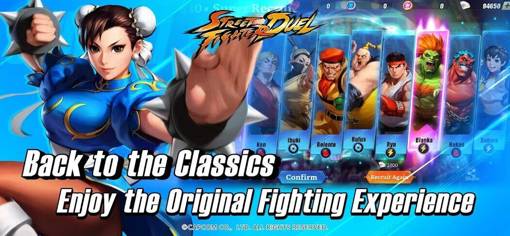 Скачать взломанную Street Fighter: Duel [Много монет] MOD apk на Андроид