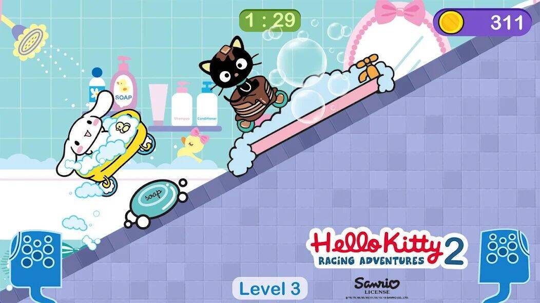 Скачать взломанную Игры Hello Kitty - машина игра [Много монет] MOD apk на Андроид