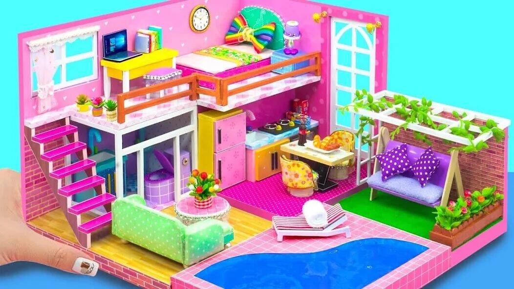 Скачать взломанную Girl Doll House Design Games [Много денег] MOD apk на Андроид