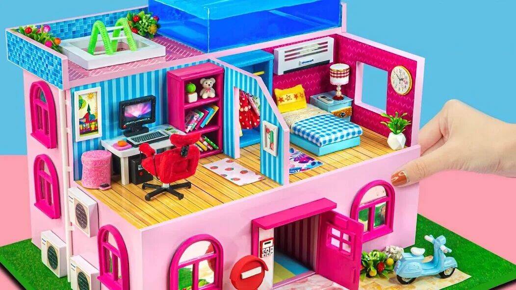 Скачать взломанную Girl Doll House Design Games [Много денег] MOD apk на Андроид