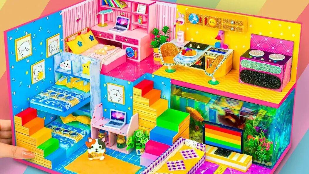 Скачать взломанную Girl Doll House Design Games [Много денег] MOD apk на Андроид