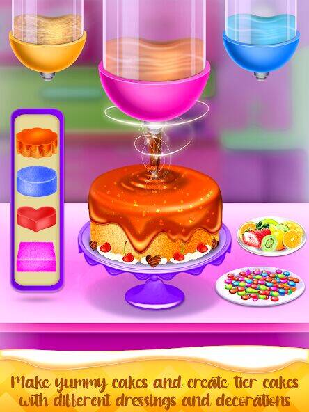 Скачать взломанную Cake Maker Cooking Cake Games [Много монет] MOD apk на Андроид