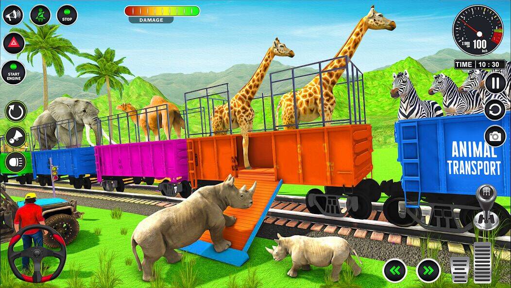 Скачать взломанную Animals Transport Truck Game [Много денег] MOD apk на Андроид