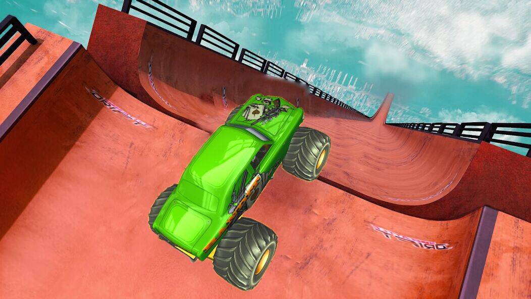 Скачать взломанную Monster Truck Stunt : Car Game [Много монет] MOD apk на Андроид