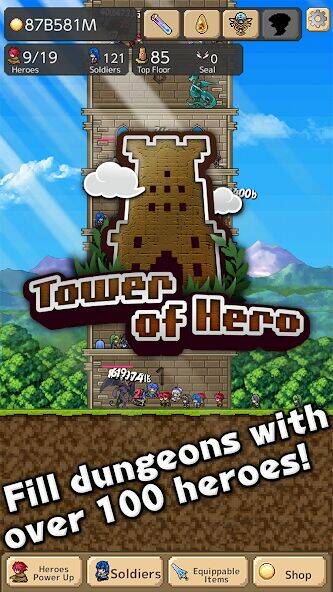 Скачать взломанную Tower of Hero [Мод меню] MOD apk на Андроид
