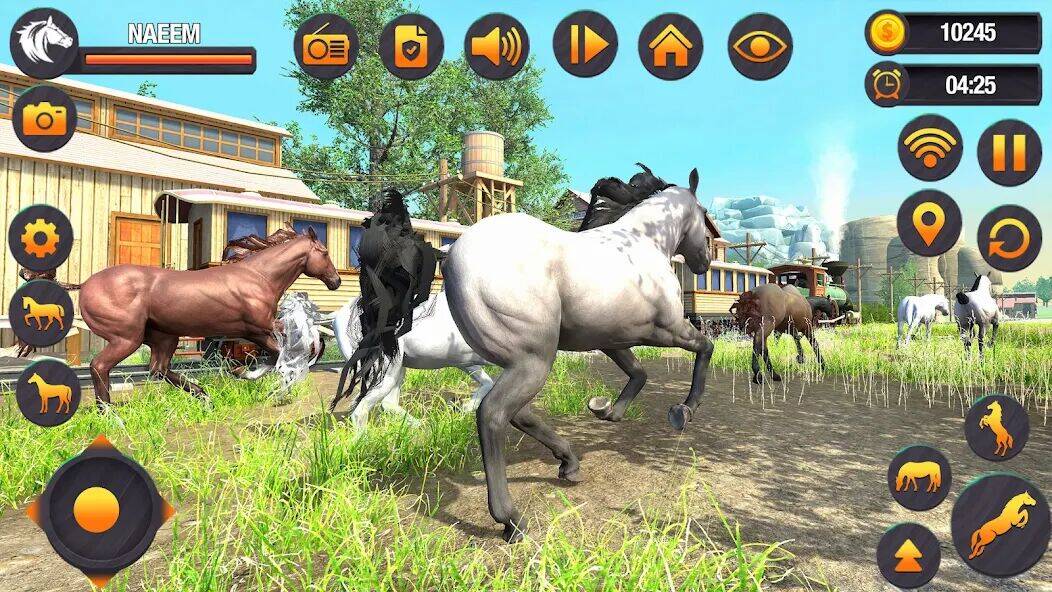 Скачать взломанную Virtual Wild Horse Family Sim [Много денег] MOD apk на Андроид