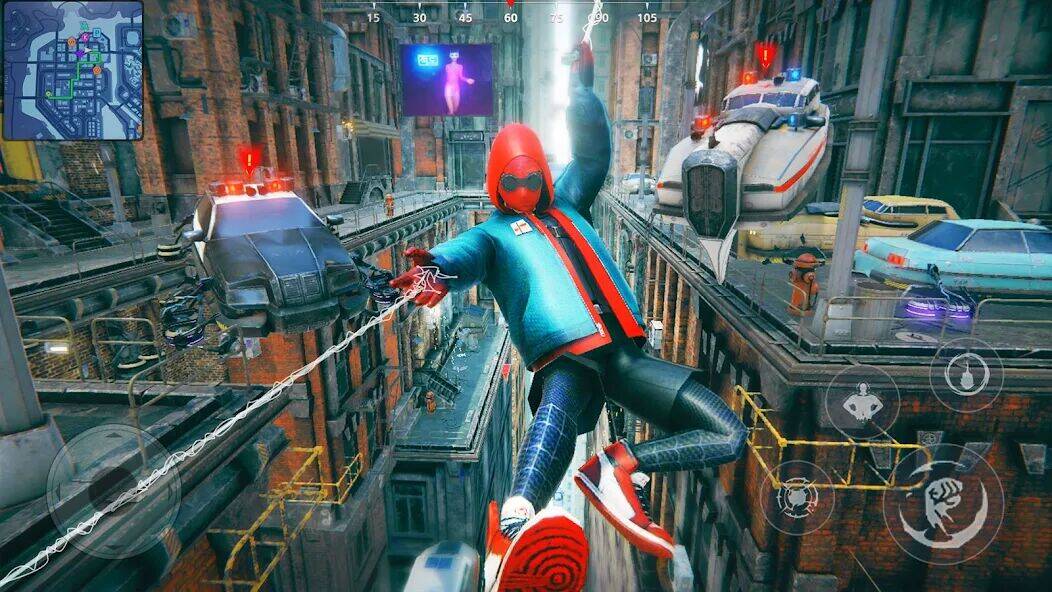 Скачать взломанную Super city Hero:Spider Game [Много денег] MOD apk на Андроид